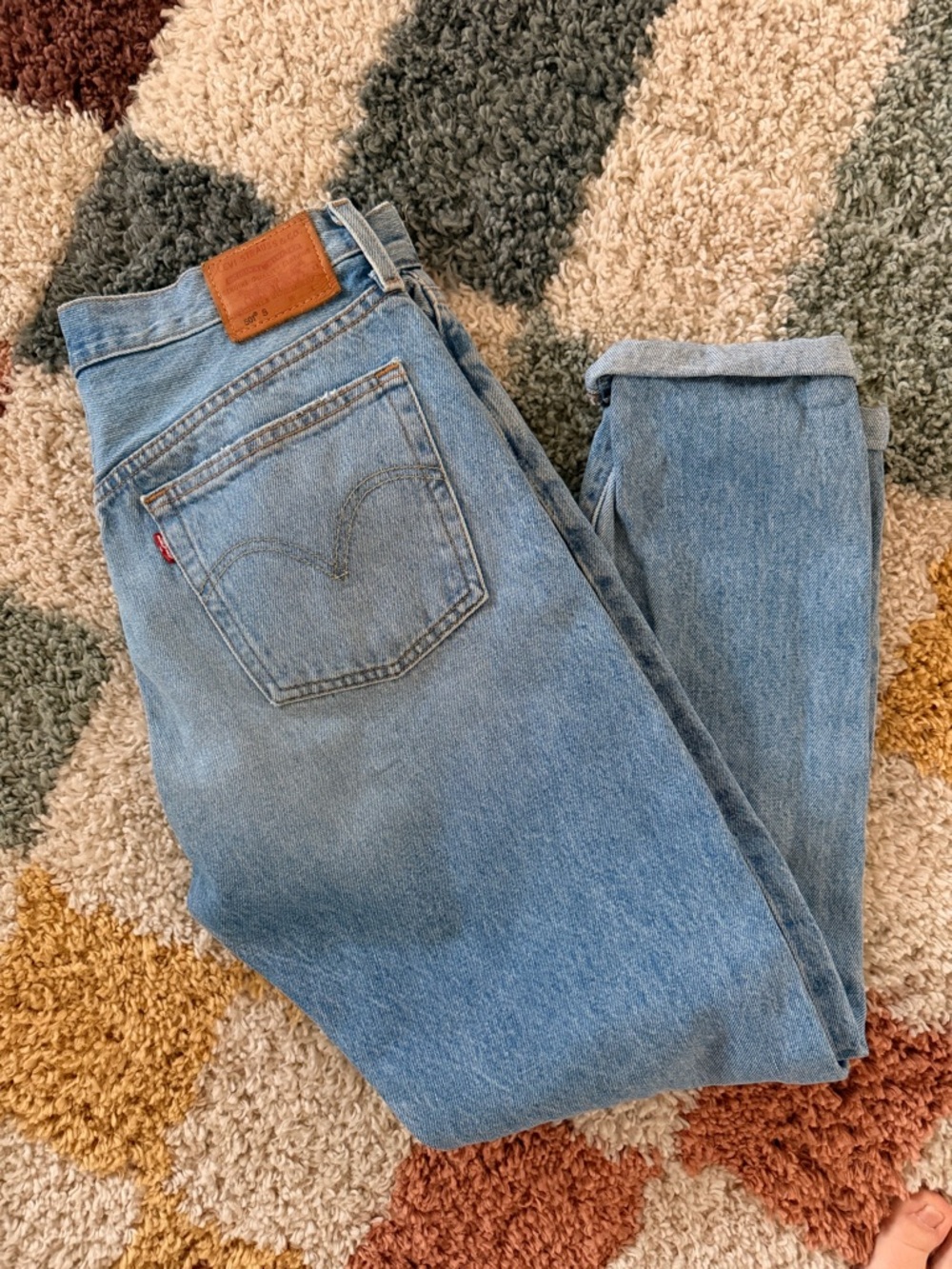 Levi's Light Wash Straight Leg Jeans